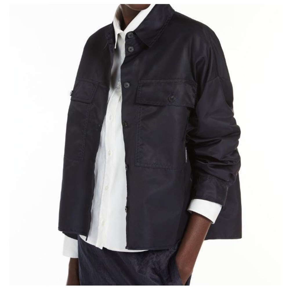 MaxMara Weekend Cremona Twill Shirt Jacket in Ultramarine